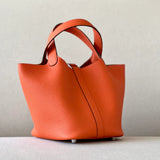 Sac Pico Orange - Cuir Véritable