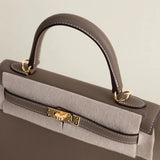 Sac Alae Taupe - Cuir Véritable