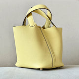 Sac Pico Jaune - Cuir Véritable