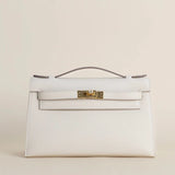 Clutch Crème - Cuir Véritable