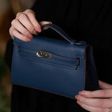 Clutch Alae Bleu Marine - Similicuir