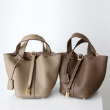 Sac Pico Beige - Cuir véritable