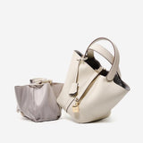 Sac Pico Crème - Cuir véritable