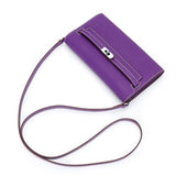 Portefeuille Togan Violet - Cuir Véritable