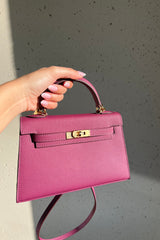 Sac Alae Violet - Cuir Véritable