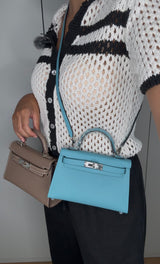Sac Alae Bleu - Cuir Véritable