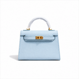 Sac Alae Bleu Pastel - Cuir Véritable