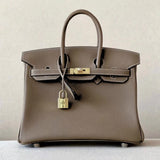 Sac baya Taupe - Cuir véritable