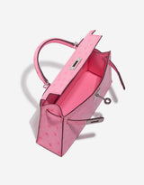 Sac Alae Rose - Cuir Autruche