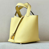 Sac Pico Jaune  - Cuir Véritable