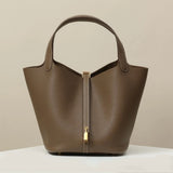 Sac Pico Taupe - Cuir Véritable