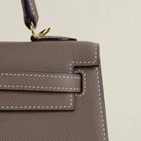 Sac Alae Taupe - Cuir Véritable