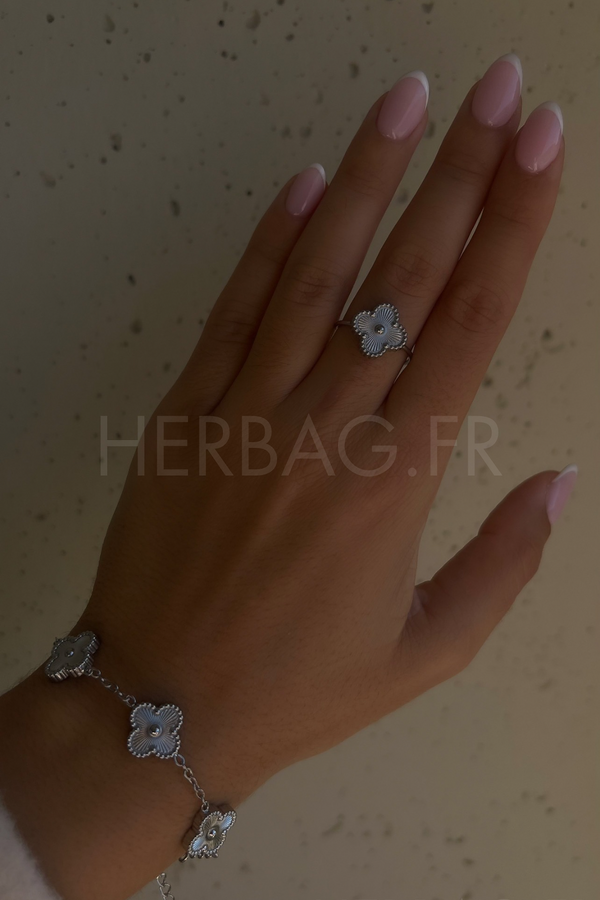 Bracelet Trèfle - Argenté