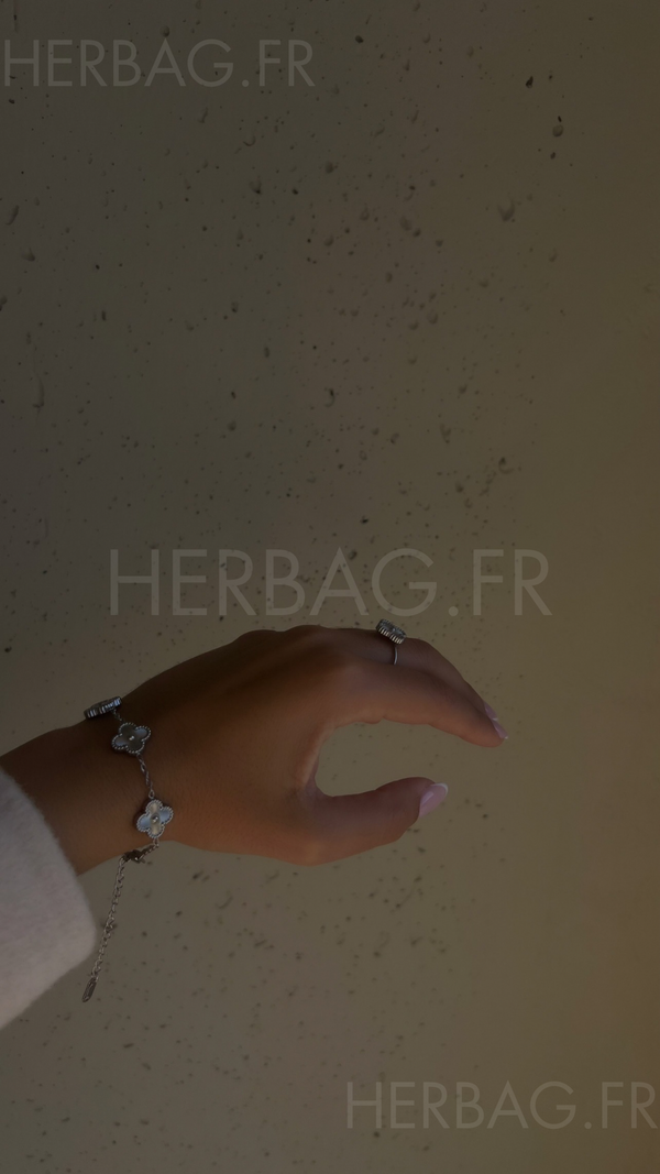 Bracelet Trèfle - Argenté