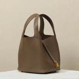 Sac Pico Taupe - Cuir Véritable