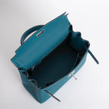 Alae Retourné Bleu - Cuir Véritable