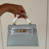 Sac Alae Bleu Pastel - Cuir Véritable