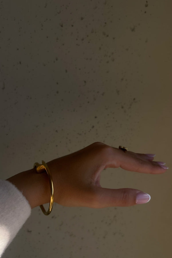Bracelet Jonc - Clou Or