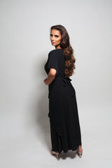 Abaya set et hijab offert - Noir