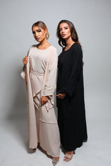 Abaya set et hijab offert - Nude