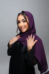 Hijab Mousseline - Violet