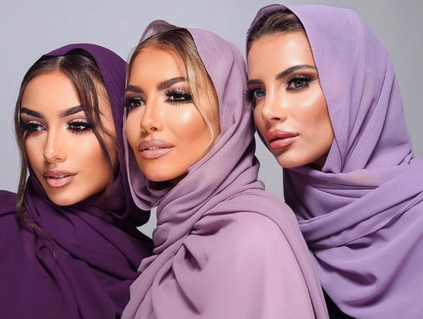 Hijab Mousseline - Violet